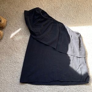 Black One Shoulder Top